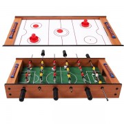 Mini futbolo stalas ir oro ritulys 2-in-1